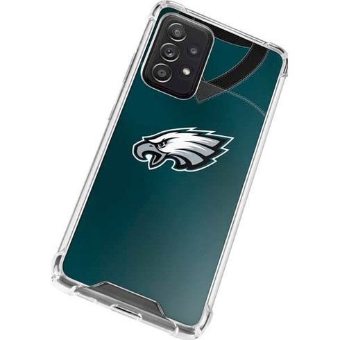 NFL Philadelphia Eagles Team Jersey Galaxy A52 5G Clear Case